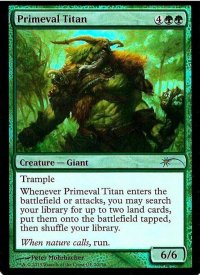 原始のタイタン/Primeval Titan《英語》【Grand Prix Promos】