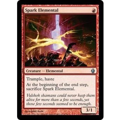 火花の精霊/Spark Elemental《英語》【Premium Deck Series: Fire and Lightning】