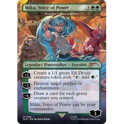 画像1: (FOIL)(1598)力ある歌声、ミク/Miku, Voice of Power　//　ラノワールの憤激、フレイアリーズ/Freyalise, Llanowar’s Fury《英語》【SLD】