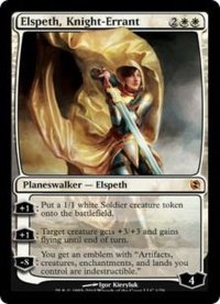 [EX+]遍歴の騎士、エルズペス/Elspeth, Knight-Errant《英語》【Duel Decks: Elspeth vs. Tezzeret】