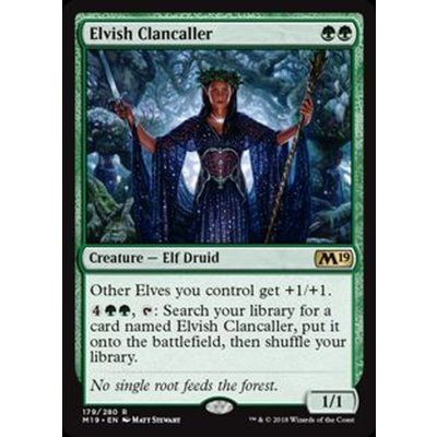 [EX+]エルフの部族呼び/Elvish Clancaller《英語》【M19】