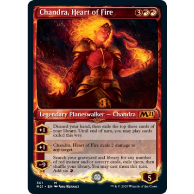 [EX+](ショーケース枠)炎の心、チャンドラ/Chandra, Heart of Fire《日本語》【M21】