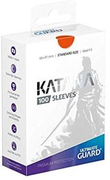 『KATANASleevesStandardSize（橙）』100枚入り《-》【スリーブ】