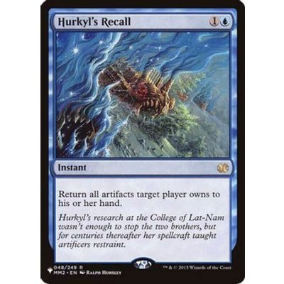 [EX+]ハーキルの召還術/Hurkyl's Recall《英語》【Reprint Cards(The List)】