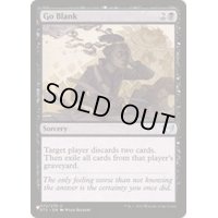 真っ白/Go Blank《英語》【Reprint Cards(The List)】