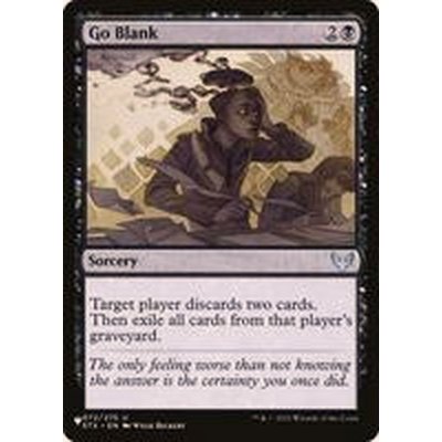 真っ白/Go Blank《英語》【Reprint Cards(The List)】