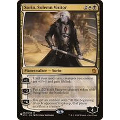 [EX+]真面目な訪問者、ソリン/Sorin, Solemn Visitor《英語》【Reprint Cards(The List)】