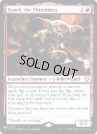 (FOIL)(CMR)親指なしのクラーク/Krark, the Thumbless《英語》【Reprint Cards(Secret Lair Commander)】