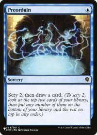(CMR)定業/Preordain《英語》【Reprint Cards(Secret Lair Commander)】