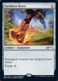 [EX+](FOIL)(Launch)速足のブーツ/Swiftfoot Boots《英語》【PRM】