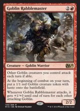 [EX+]ゴブリンの熟練扇動者/Goblin Rabblemaster《英語》【M15】