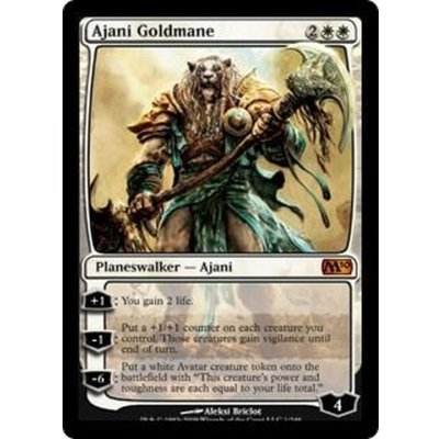 [EX+]黄金のたてがみのアジャニ/Ajani Goldmane《英語》【M10】