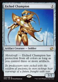 [EX]刻まれた勇者/Etched Champion《英語》【MM2】