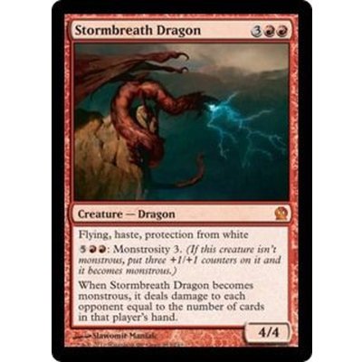 [EX+]嵐の息吹のドラゴン/Stormbreath Dragon《英語》【THS】