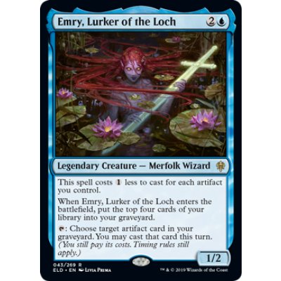 [EX+]湖に潜む者、エムリー/Emry, Lurker of the Loch《英語》【ELD】