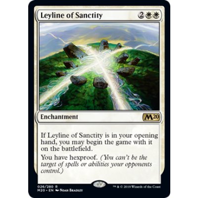 神聖の力線/Leyline of Sanctity《英語》【M20】