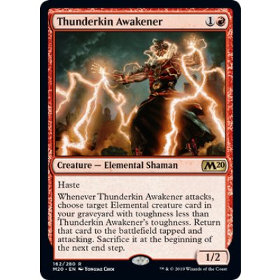 (FOIL)雷族の呼び覚まし/Thunderkin Awakener《英語》【M20】