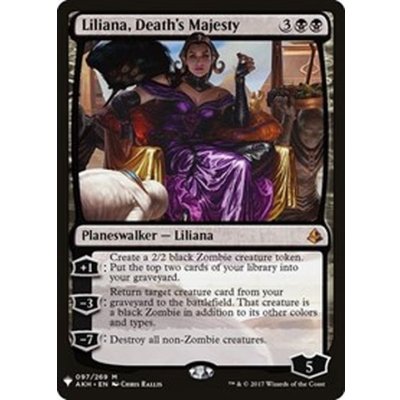 [EX+]死の権威、リリアナ/Liliana, Death's Majesty《英語》【Reprint Cards(Mystery Booster)】
