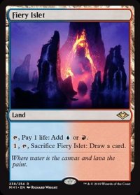 [EX](FOIL)焦熱島嶼域/Fiery Islet《英語》【MH1】