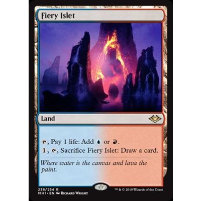 [EX](FOIL)焦熱島嶼域/Fiery Islet《英語》【MH1】