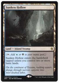 [EX]窪み渓谷/Sunken Hollow《英語》【Open House Promos(BFZ)】
