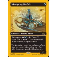 (ファーストプレイスFOIL)思考の泉のマーフォーク/Mindspring Merfolk《英語》【DFT】