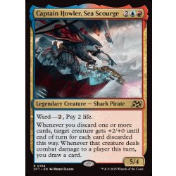 画像1: 海の災い魔、ハウラー船長/Captain Howler, Sea Scourge《英語》【DFT】