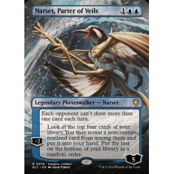 画像1: [EX](フルアート)覆いを割く者、ナーセット/Narset, Parter of Veils《英語》【BLC】