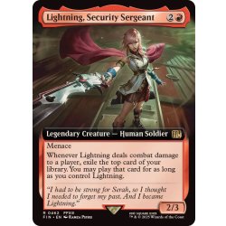 画像1: [EX+](フルアート)刃向かう者、ライトニング/Lightning, Security Sergeant《英語》【FIN】