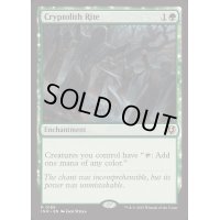 (FOIL)謎の石の儀式/Cryptolith Rite《英語》【INR】