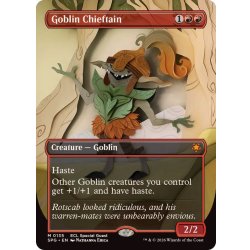 画像1: (FOIL)(フルアート)(0135)ゴブリンの酋長/Goblin Chieftain《英語》【SPG】