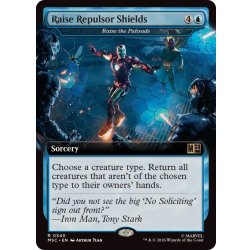 画像1: [EX+](フルアート)リパルサー・シールドを掲げる/Raise Repulsor Shields　//　矢来を上げよ/Raise the Palisade《英語》【MSC】