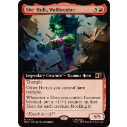 画像1: [EX+](フルアート)壁を砕く女戦士、シーハルク/She-Hulk, Wallbreaker《英語》【MSC】