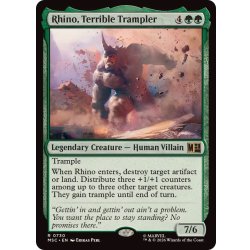 画像1: (FOIL)恐怖の蹂躙者、ライノ/Rhino, Terrible Trampler《英語》【MSC】