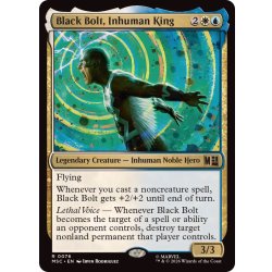 画像1: (サージFOIL)インヒューマンズの王、ブラックボルト/Black Bolt, Inhuman King《英語》【MSC】