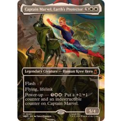 画像1: [EX+](FOIL)(フルアート)(0342)地球の守護者、キャプテン・マーベル/Captain Marvel, Earth's Protector《英語》【MSH】