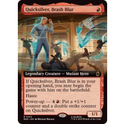 画像1: [EX+](フルアート)奔放なる閃影、クイックシルバー/Quicksilver, Brash Blur《英語》【MSH】