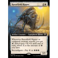 [EX](リップルFOIL)(フルアート)剃刀ヶ原の切り裂き獣/Razorfield Ripper《英語》【M3C】