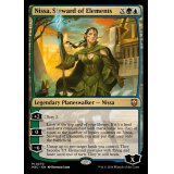 (リップルFOIL)自然に仕える者、ニッサ/Nissa, Steward of Elements《英語》【M3C】