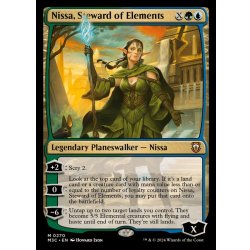 画像1: (リップルFOIL)自然に仕える者、ニッサ/Nissa, Steward of Elements《英語》【M3C】