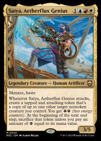 霊気の俊英、サティア/Satya, Aetherflux Genius《英語》【M3C】