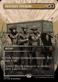 [EX+](テクスチャーFOIL)苦渋の破棄/Anguished Unmaking《英語》【OTP】