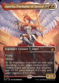 (FOIL)(フルアート)正義の模範、オレリア/Aurelia, Exemplar of Justice《英語》【RVR】