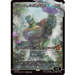 画像1: [EX+](FOIL)(ショーケース枠)鋭い切先、レオナルド/Leonardo, Cutting Edge《英語》【TMT】