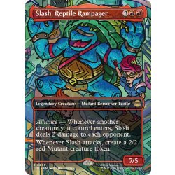 画像1: (FOIL)(フルアート)破天荒爬虫類、スラッシュ/Slash, Reptile Rampager《英語》【TMT】