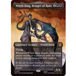 画像1: (フルアート)破滅をもたらす者、魔王/Witch-king, Bringer of Ruin《英語》【HOC】