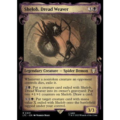 (銀幕FOIL)(ショーケース枠)戦慄の織り手、シェロブ/Shelob, Dread Weaver《英語》【LTC】