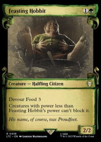 (銀幕FOIL)(ショーケース枠)大いに食べるホビット/Feasting Hobbit《英語》【LTC】
