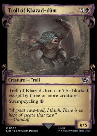 [EX](銀幕FOIL)(ショーケース枠)カザド＝ドゥームのトロール/Troll of Khazad-dum《英語》【LTR】