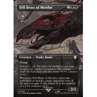 (サージFOIL)(フルアート)Fell Beast of Mordor《英語》【LTC】